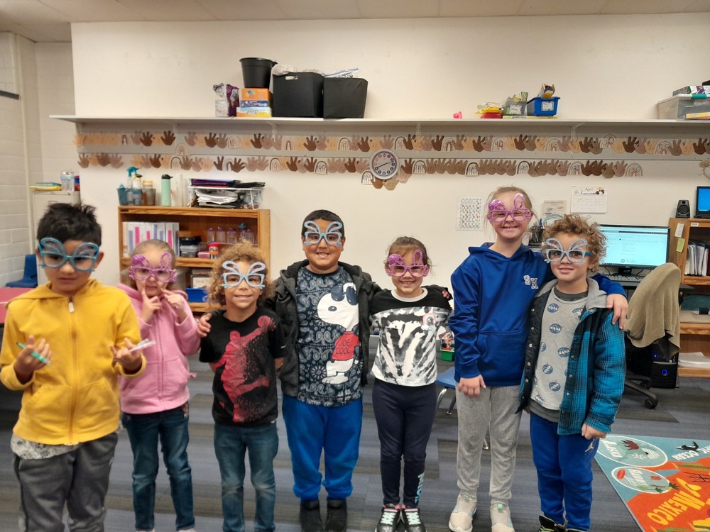 RISE Students Wearing Bunny Glasses