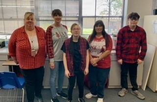 Staff and Students Wearing Plaid